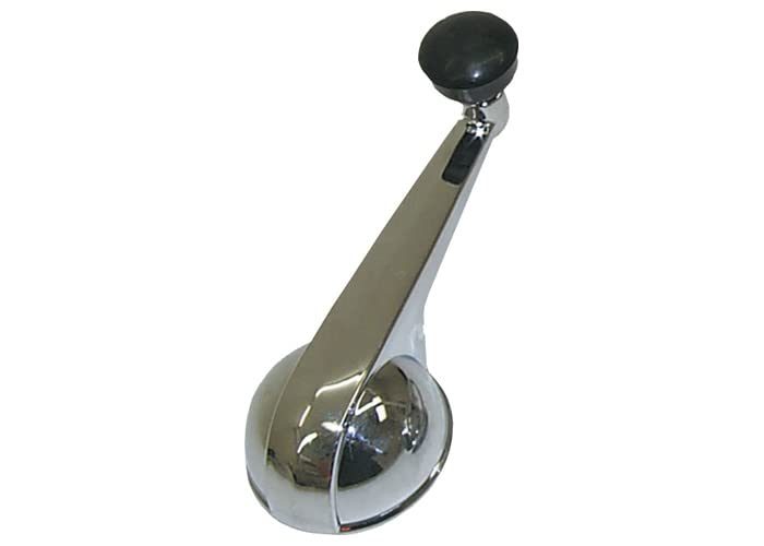 Brothers IWH47PR Trucks Interior Window Handles - Chrome/Black - Pair