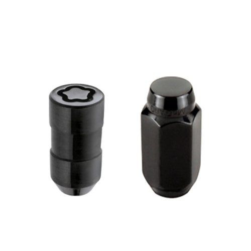 Black McGard Cone Seat Wheel Installation Kit (M14 X 1.5 Thread Size - for 5 Lug Wheels