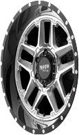 Moto Metal 20X9 MO987 G-SLV G-BLK LP 18MM - 6X5.5 MO98729068418