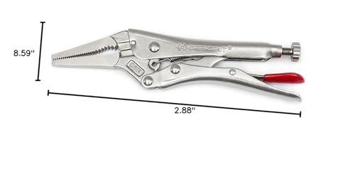 6" Crescent Long Nose Locking Pliers with Wire Cutter - C6NVN