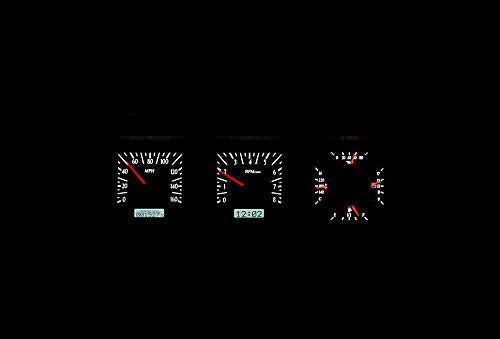 Dakota Digital VHX System Compatible with 1980-86 Ford Pickup-Silver Alloy Style Face w/White Display