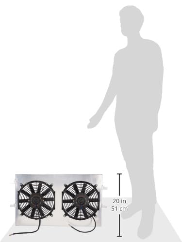 Mishimoto Performance Aluminum Fan Shroud MMFS-EVO-10 Fits Mitsubishi Lancer Evo X 2008-2015 Silver