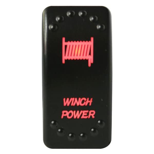 Winch Bulldog 20262- Power Rocker Switch - On/Off 5-Pin-Red