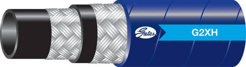 Gates G2XH 172-3008-3502 Hydraulic 2-Wire Braid Xtreme Heat Hose, SAE 100R2 Type S, Synthetic Rubber, Maximum Pressure: 4250, -40 degrees F to +300 degrees F Temperature Range, 330" Length (Pack of 330)