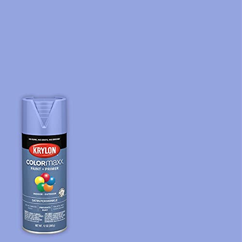 Krylon® COLORmaxx 5573, Periwinkle, Satin-12 Ounce Aerosol Paint, (Pack of 1)