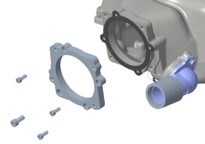 Throttle Body Adapter Holley 300-903 for 7.3L Low Profile Intake Manifold