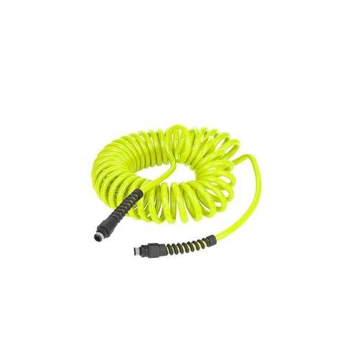 Polyurethane Flexzilla Recoil Air Hose, 1/4 in. x 10 ft., ZillaGreen - LP1410AFZ
