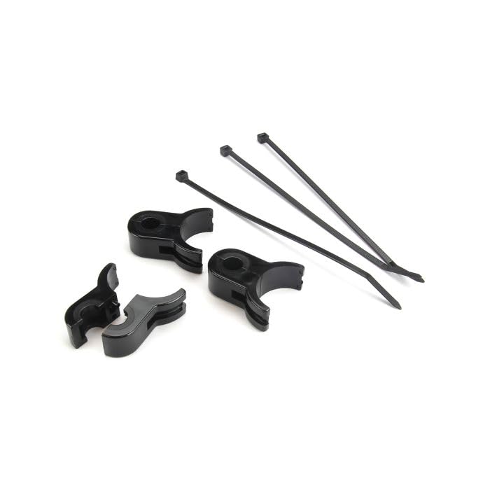CHAZIS CLAMP, 1-5/8" Screwless Chassis Tube to 11/16" (#8AN) Hose, 3 Pieces, Black