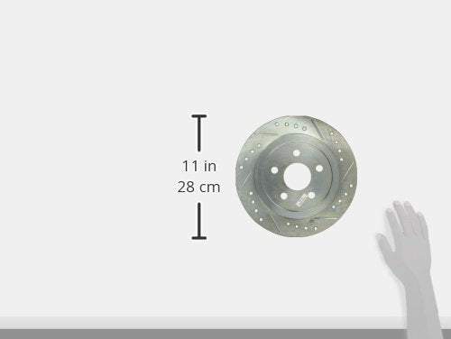 Power Stop Rear Drilled & Slotted Rotor Pair For Cirrus, Neon, PT Cruiser, Sebring, Stratus, Plymouth Breeze, Plymouth Neon [Model Specific] AR8343XPR
