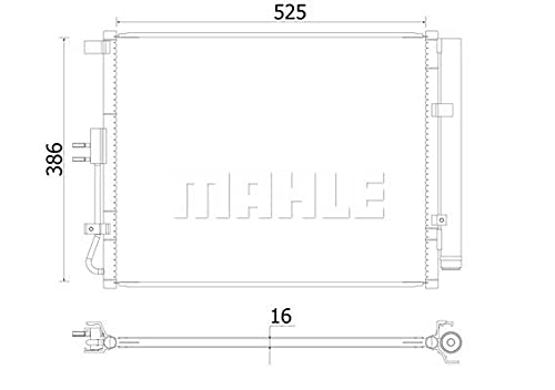 AC BEHR 957 000S A/C condenser