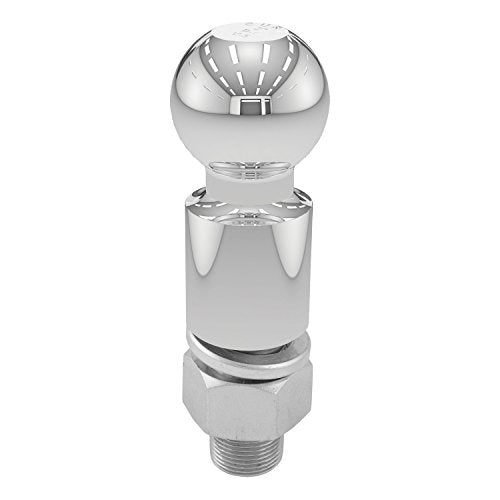 CURT 2-5/16-Inch Chrome Trailer Hitch Ball, 10,000 lbs, 2-Inch Rise, 1-1/4 x 2-5/8-Inch Shank