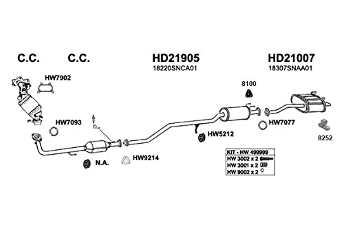 HW7902 Ansa - Exhaust Pipe Flange Gasket