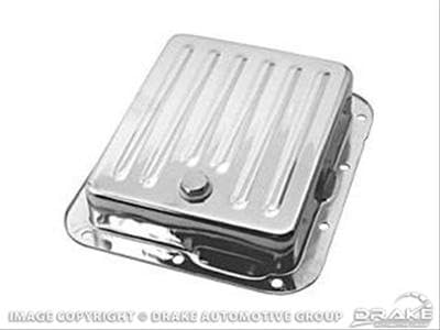 C-4 Transmission Scott Drake C5ZZ-7A194-A Chrome Transmission Pan