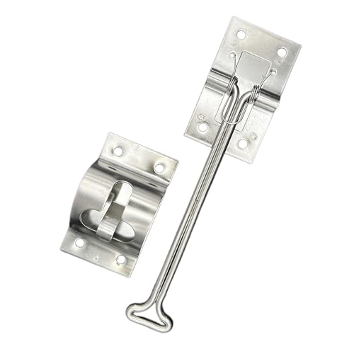 Self Closing RV Designer E226 Door Holder, T Style, Stainless Steel, 6 inch, Entry Door Hardware