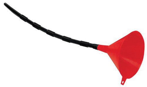 W220 Performance Tool Funnel with 18-Inch Flex Spout, Plastic, Red