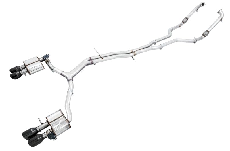 AWE Tuning SwitchPath Audi B9 S5 Sportback Exhaust - Non-Resonated (Black 102mm Tips) - 3025-43046