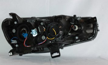 Left TYC Headlight Assembly Compatible with 2008-2009 Mitsubishi Lancer