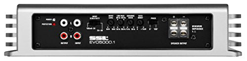 EVO5000.1 Sound Storm Laboratories 5000 Watt 1 Ohm Stable Class D Monoblock Car Amplifier with Remote Subwoofer Control