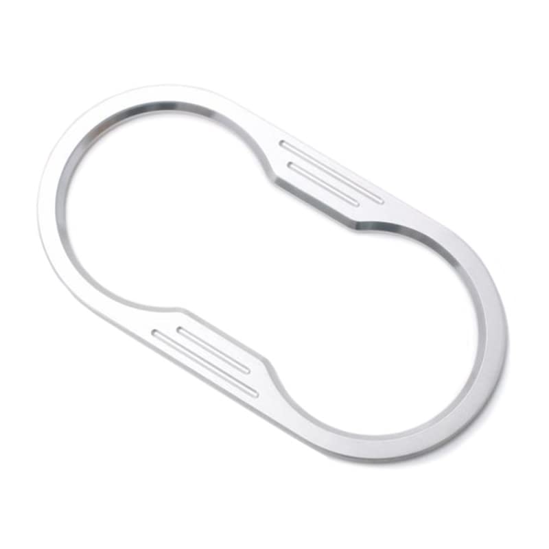 Cup Holder Bezel Cover for 07-10 Wrangler JK | DV8 Offroad | D-JP-180005-BL | Billet Aluminum Construction | Adhesive Attachment