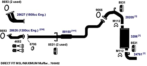 Muffler AP Exhaust 3206