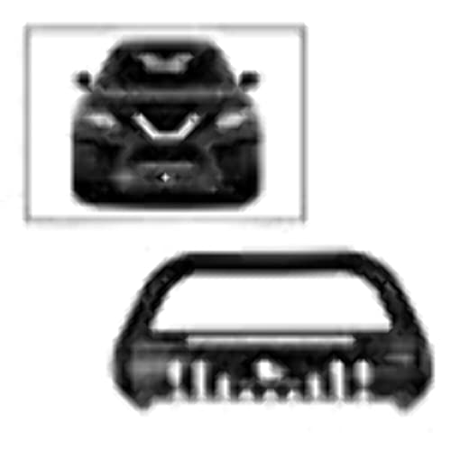 Bull Bar Black Horse Beacon Skid Plate Compatible with 2014-2020 Nissan Rogue-BE-A1702B