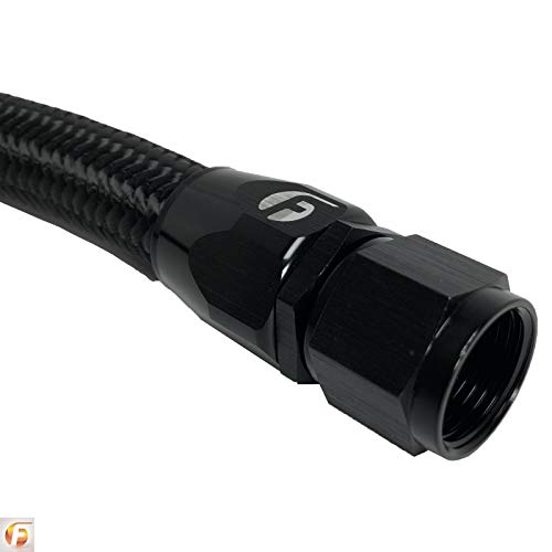 COMMON RAIL/VP44 34.5IN CUMMINS COOLANT BYPASS HOSE (BLACK NYLON BRAIDED)