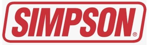 Simpson Decal TGSPLGS - Large - White/Red
