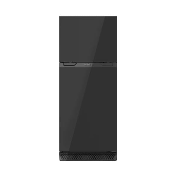 Furrion Arctic 2021123826 12V RV Refrigerator - 10 cu. ft. with Glass Doors, Right Hinge, Black