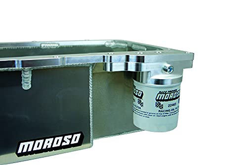 Moroso Aluminum Oil Pan for 93-02 Camaro/Firebird, 6" Depth w/Spin On Filter 21149
