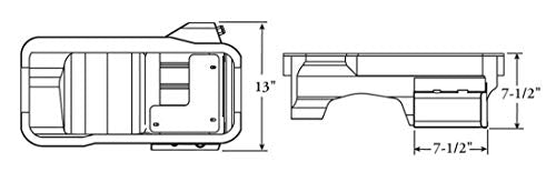 Rear Sump Moroso 20527 Oil Pan with Road Race Baffling for Ford 302 Engines