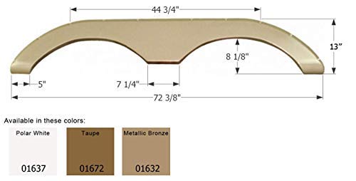 Fender Skirt ICON, Tandem, Keystone, FS774, Polar White
