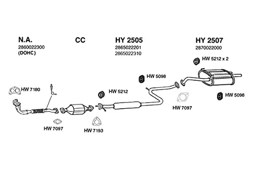 HY2507 Ansa Exhaust Muffler