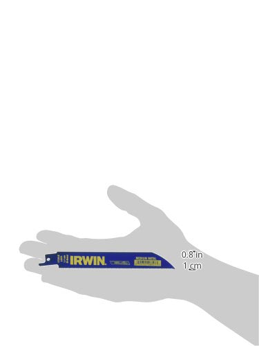 IRWIN Tools Reciprocating Saw Blade Metal Cutting, 6-Inch, 18 TPI, 50-Pack (372618BB)