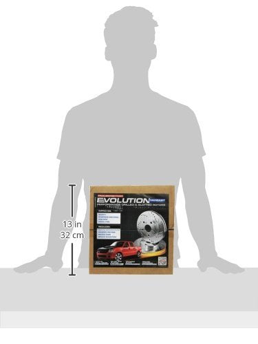 Power Stop Rear JBR799XPR Drilled & Slotted Evolution Rotor Pair For Acura CL 1998-1999, Honda Accord 1998-2002 [Model Specific]