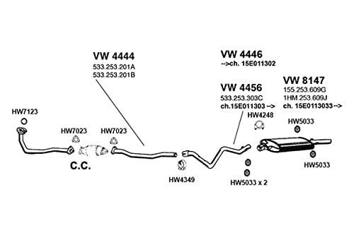 VW8147 Ansa Exhaust Muffler