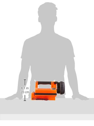 Streamlight E-Spot LiteBox 1500-Lumen 110000 Candela Rechargeable Lantern with Vehicle Mount System, Direct Wire DC Charging Rack, and Heavy Duty Shoulder Strap, Orange