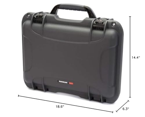 Graphite Nanuk 923 Protective Case with Cubed Foam
