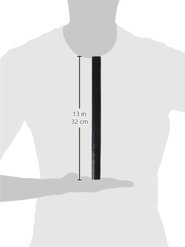 HPS HTST-050-BLK High Temperature 4-ply Silicone Tube Coupler Hose, 100 PSI Maximum Pressure, 12" Length, 1/2" ID, Black