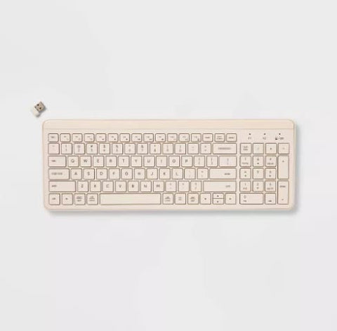 Bluetooth Keyboard Heyday with Numpad - Stone White