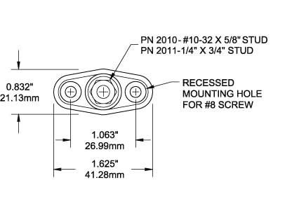 PowerPost Blue Sea Systems Cable Connector #10