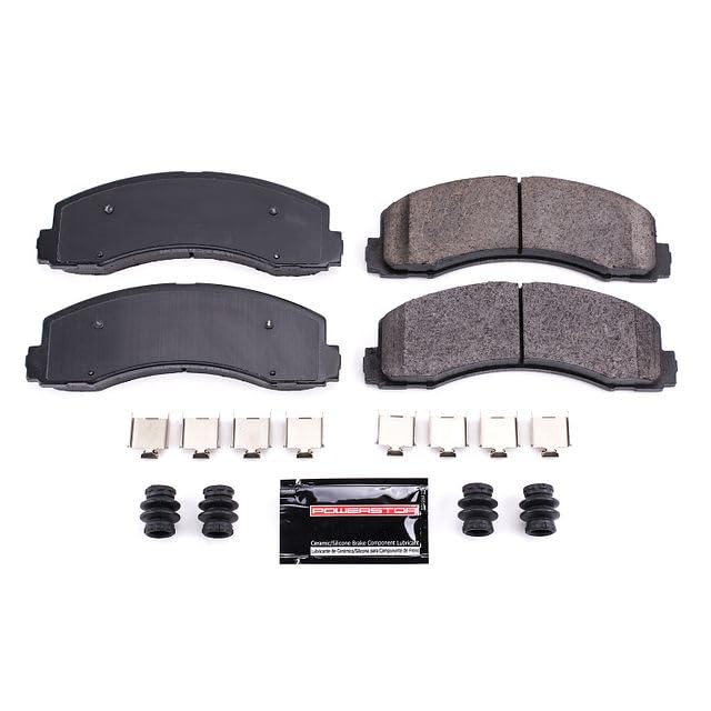 Power Stop Z23-2087 Z23 Evolution Sport Carbon Fiber Infused Ceramic Brake Pads with Hardware For 2010-2020 Ford Expedition Ford F-150 | 2010-2021 Lincoln Navigator