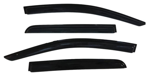 TrailFX Window Vents Rainguard Fits Nissan Titan Crew Cab 2017-2024 Smoke Acrylic Low Profile Tape-On Side Four Price Deflectors TrailFX 4810H