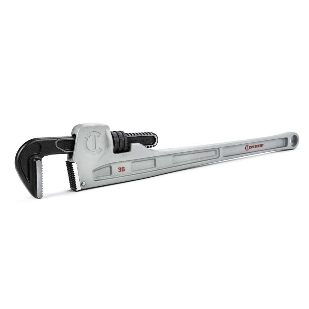 Crescent Pipe Wrench Aluminum - Plumbing, Mechanic, Home Improvement & Repair Tool - Adjustable Wrench - 36" - CAPW36
