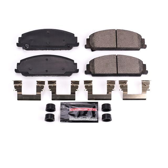 Power Stop Z23-1351 Z23 Evolution Sport Carbon Fiber Infused Ceramic Brake Pads with Hardware For Pontiac G8 2008-2009 [Model Specific]