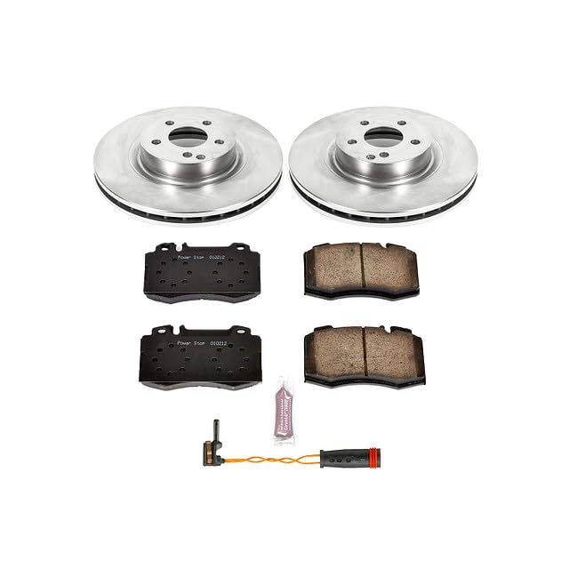 Power Stop Autospecialty KOE6599 Front Replacement Brake Kit-OE Brake Rotors & Ceramic Brake Pads For Mercedes-Benz E550 2007-2009 [Model Specific]