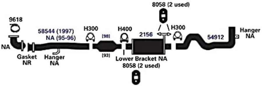 Exhaust Clamp AP Exhaust Products 9618