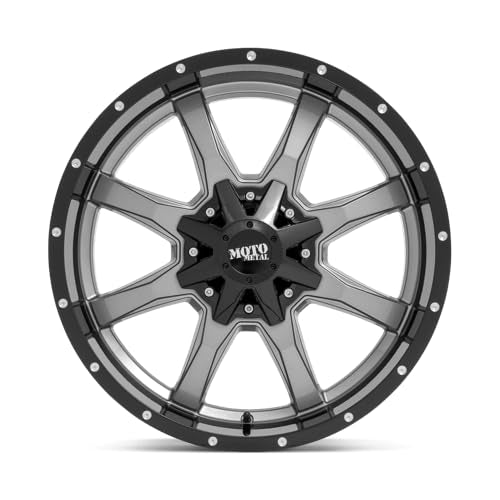 Moto Metal 20X10 MO970 G-GRY BLK LP -18MM 5X5.0/5.5 - MO97021035418N