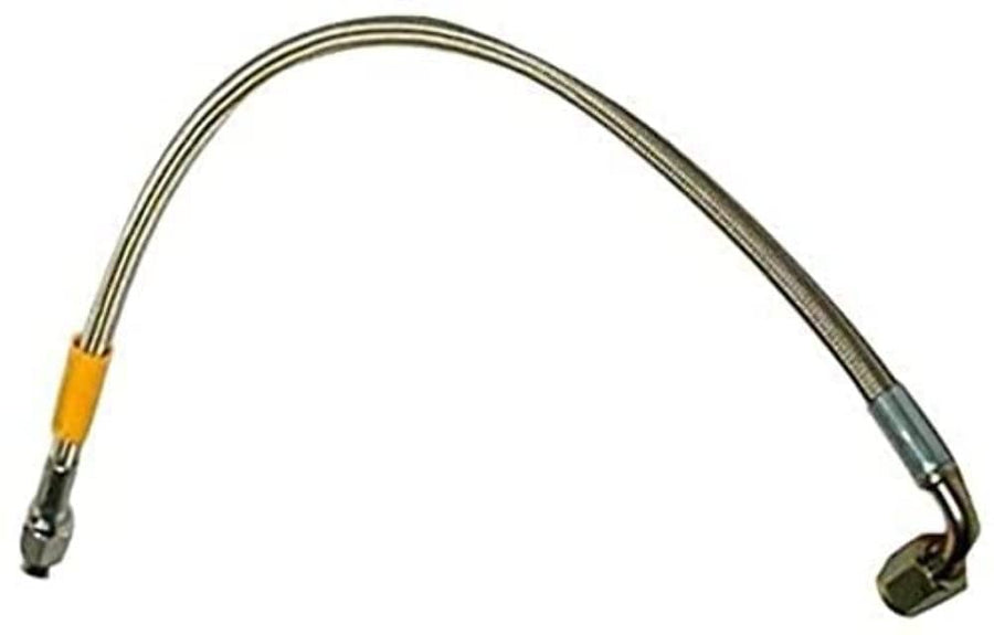 Flexline -3 Hose 14" OAL to -3 Female, 90 Degree End