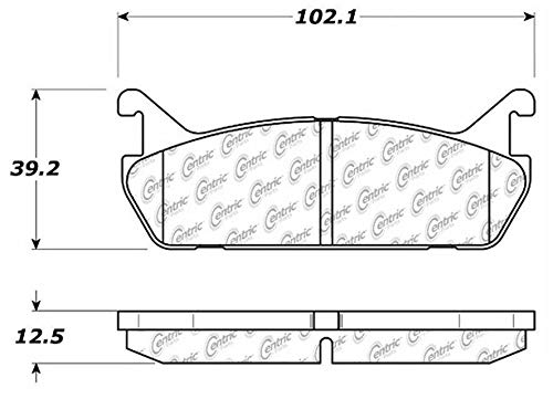 Brake Pad, Ceramic Centric (301.04580)