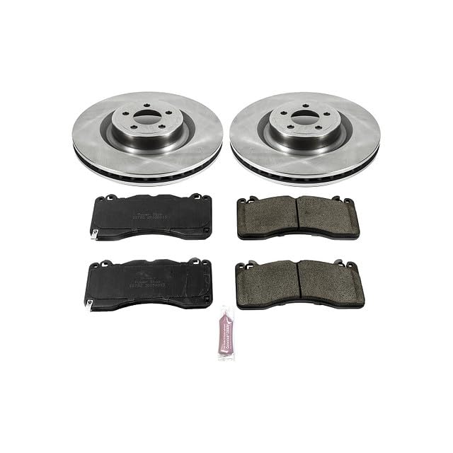 Power Stop Autospecialty KOE6811 Front Replacement Brake Kit-OE Brake Rotors & Ceramic Brake Pads For Ford Mustang 2015-2022 [Model Specific]